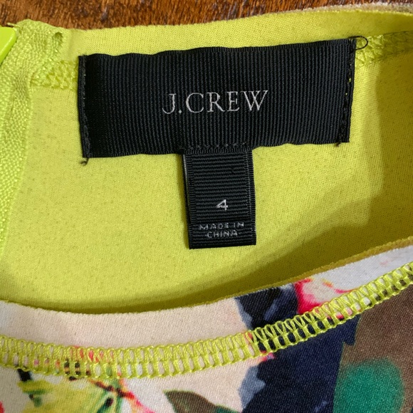 J.Crew Size 4 Cove Multicolored Floral Print Sleeveless Scuba Sheath Dress - Picture 11 of 13